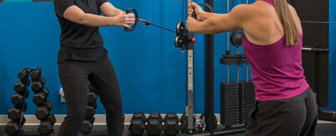 trainer and athlete training using rehabilitation exercises