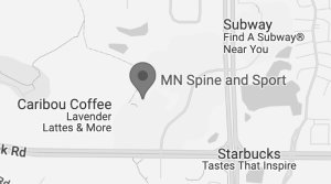 map showcasing where MN Spine and Sport are located in Minnesota